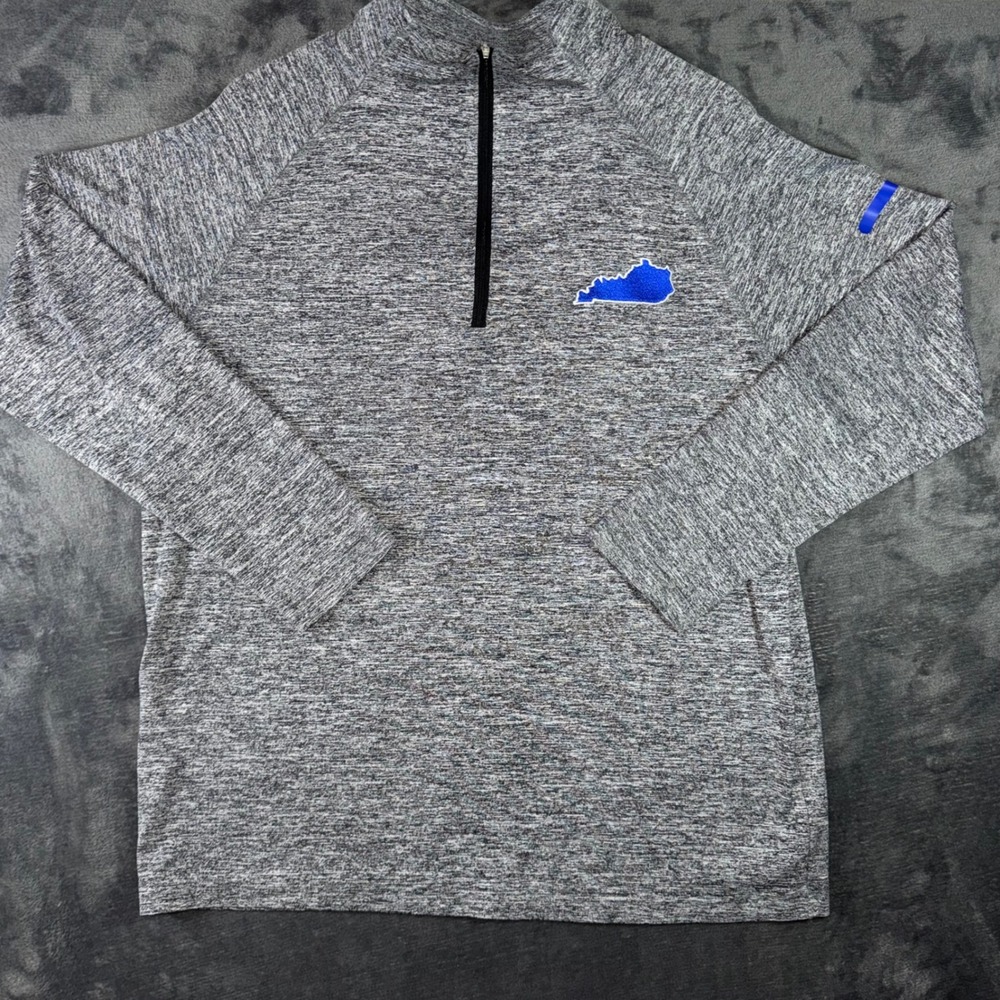Mens XL Authentic Quarter Zip Pullover University of Kentucky Embroidered Top